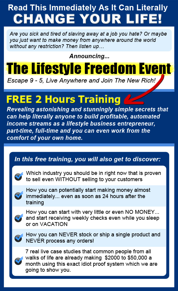 The Lifestyle Freedom Event