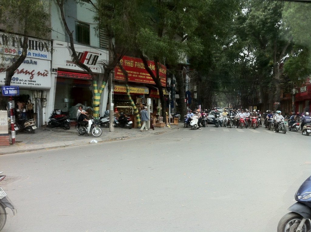 Motorcycles in Hanoi Vietnam