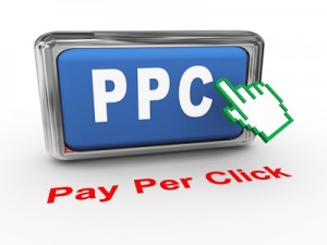 3d hand Pay per click button