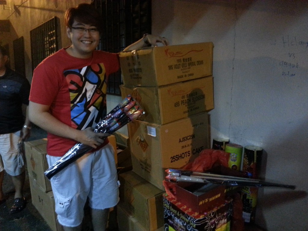 Edmund Toh Preparing for Fireworks