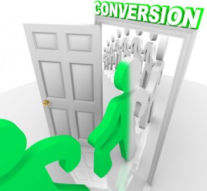 Converting Prospects into Customers People Through Doorway