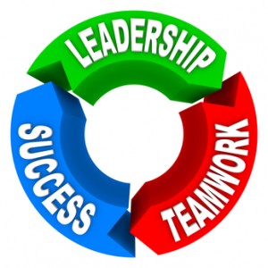 Leadership Teamwork Success - Circular Arrows
