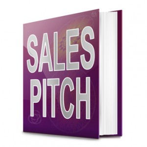 Sales pitch book.