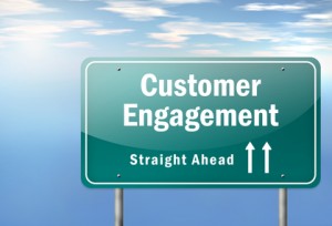 Highway Signpost "Customer Engagement"