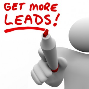 Get More Sales Leads Salesman Writing Words Increase Selling