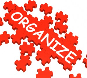 Organize Puzzle Shows Arranging Or Organizing