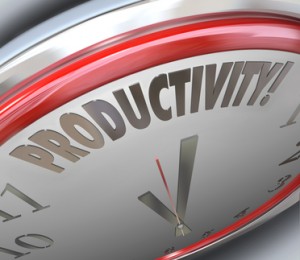 Productivity Clock Increase Efficiency Output More Done Less Tim