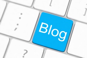 blog bloggar or inernet blogging concept with key