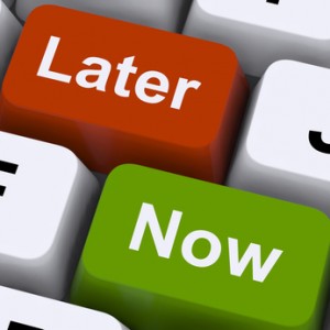 Now Or Later Keys Shows Delay Deadlines And Urgency