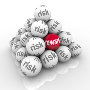 Risk Vs Reward Pyramid Balls Return on Investment
